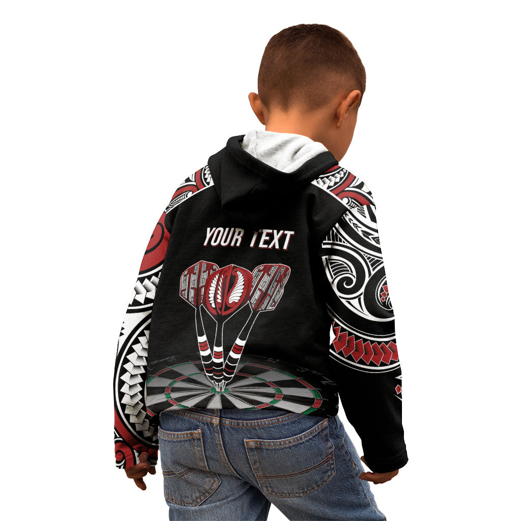 New Zealand Darts Personalized Hei Manaia Kid Hoodie Classic Kowhaiwhai LT7 - Polynesian Pride