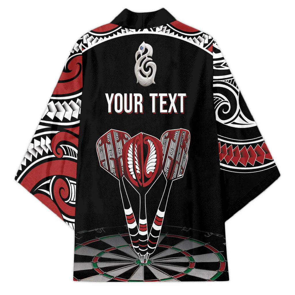 New Zealand Darts Personalized Hei Manaia Kimono Classic Kowhaiwhai LT7 - Polynesian Pride