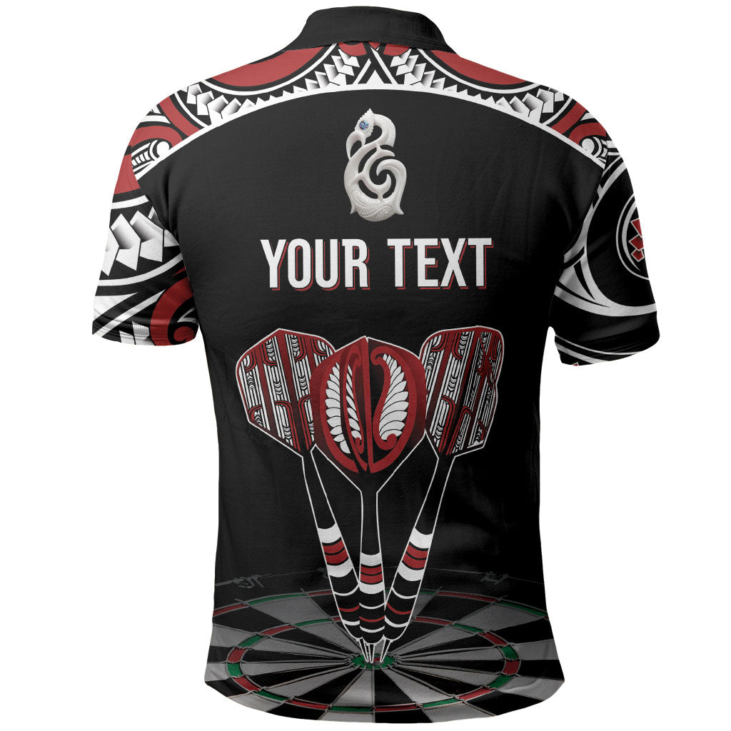 New Zealand Darts Personalized Hei Manaia Polo Shirt Classic Kowhaiwhai LT7 - Polynesian Pride