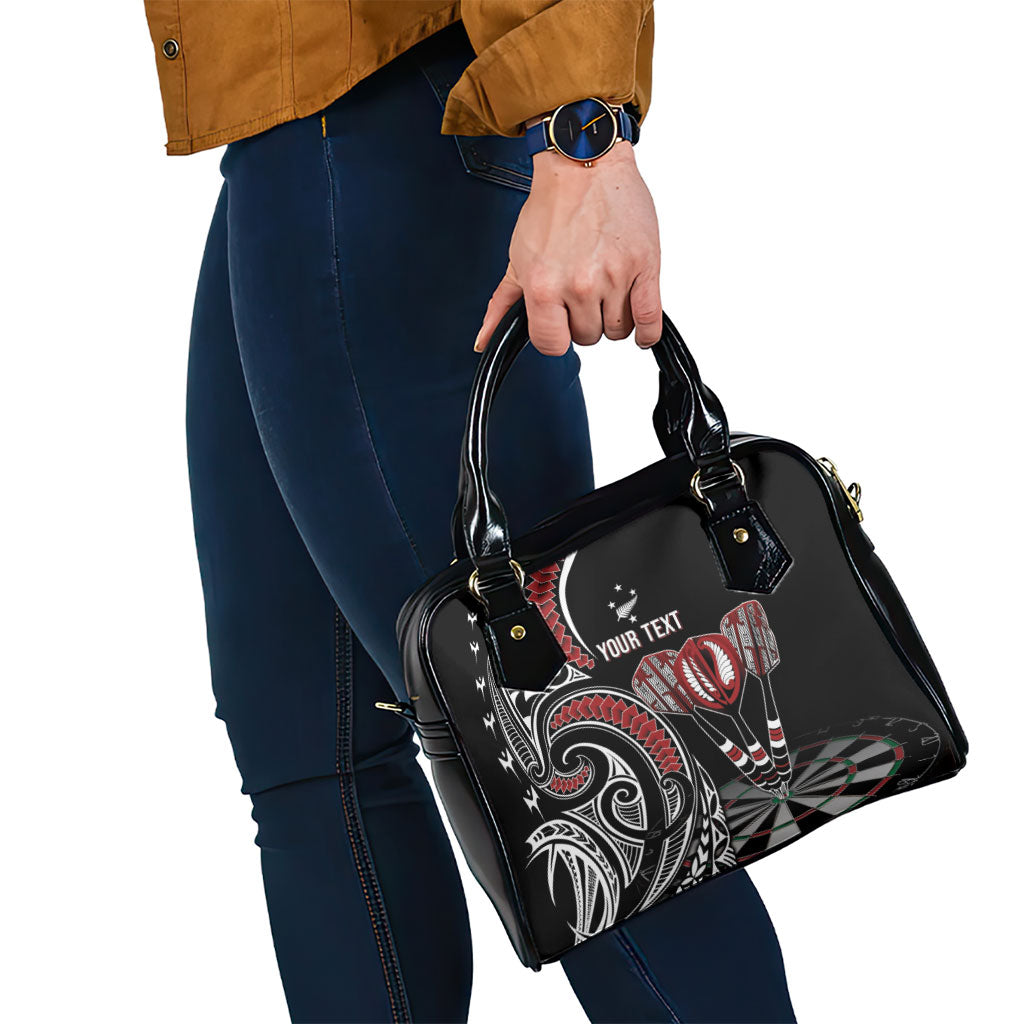 New Zealand Darts Personalized Hei Manaia Shoulder Handbag Classic Kowhaiwhai LT7 - Polynesian Pride