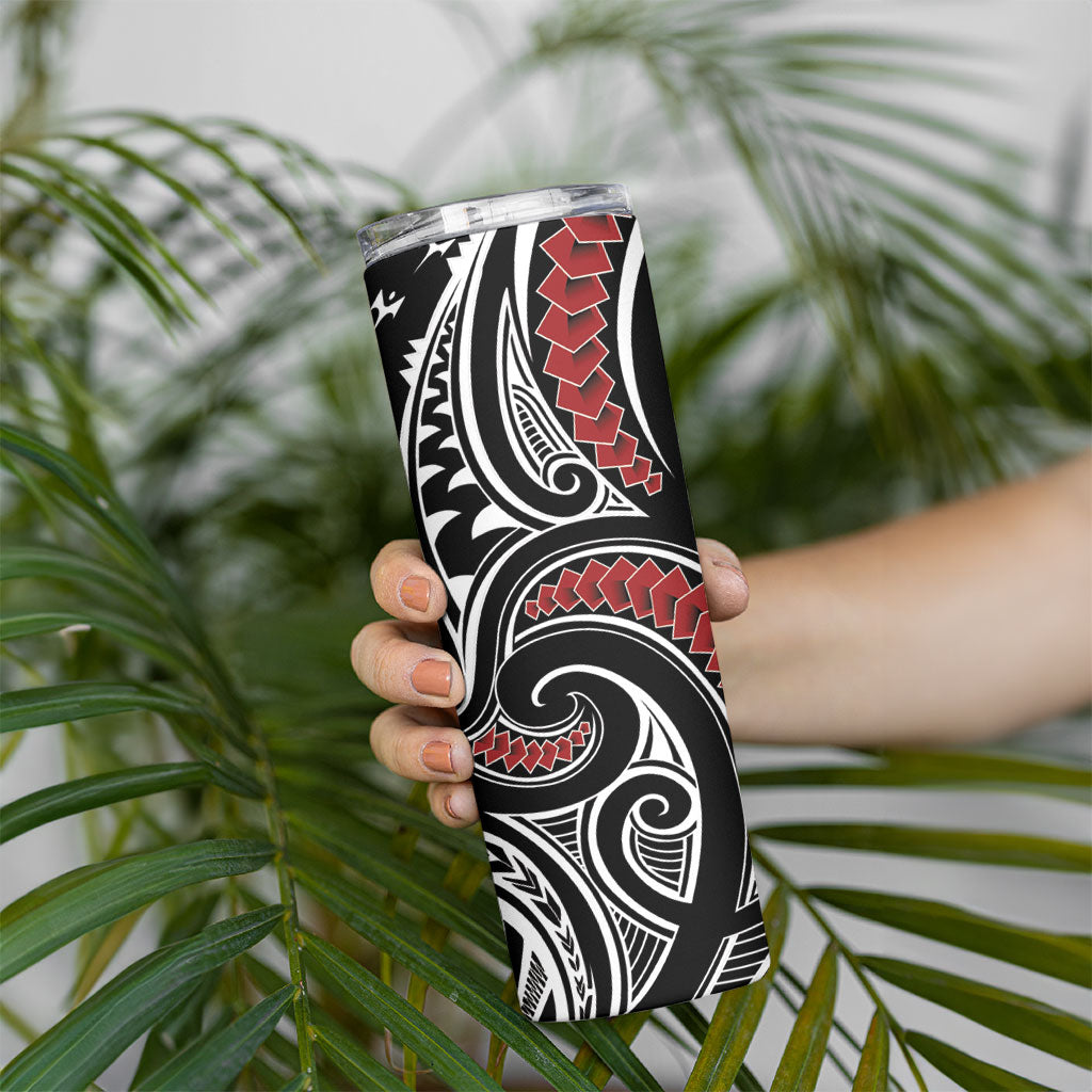 New Zealand Darts Hei Manaia Skinny Tumbler Classic Kowhaiwhai LT7 - Polynesian Pride