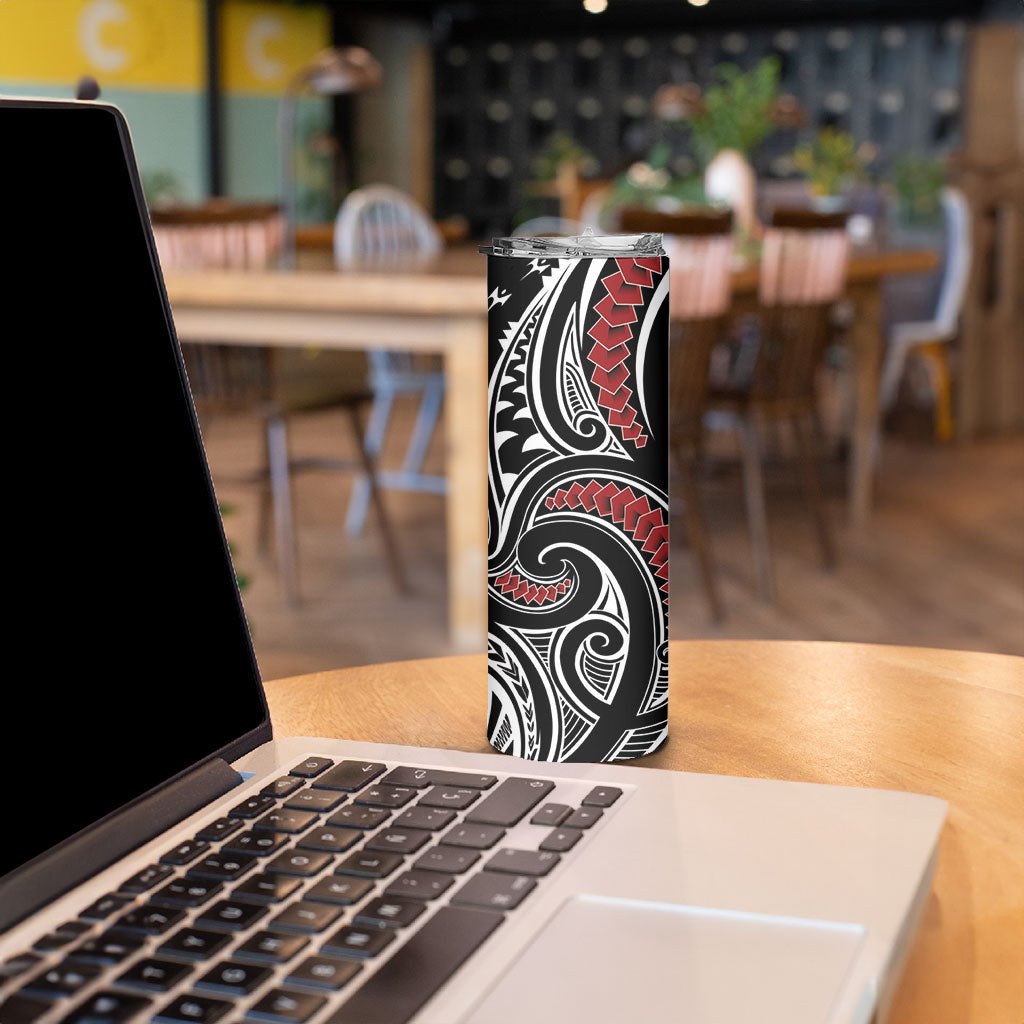 New Zealand Darts Hei Manaia Skinny Tumbler Classic Kowhaiwhai LT7 - Polynesian Pride