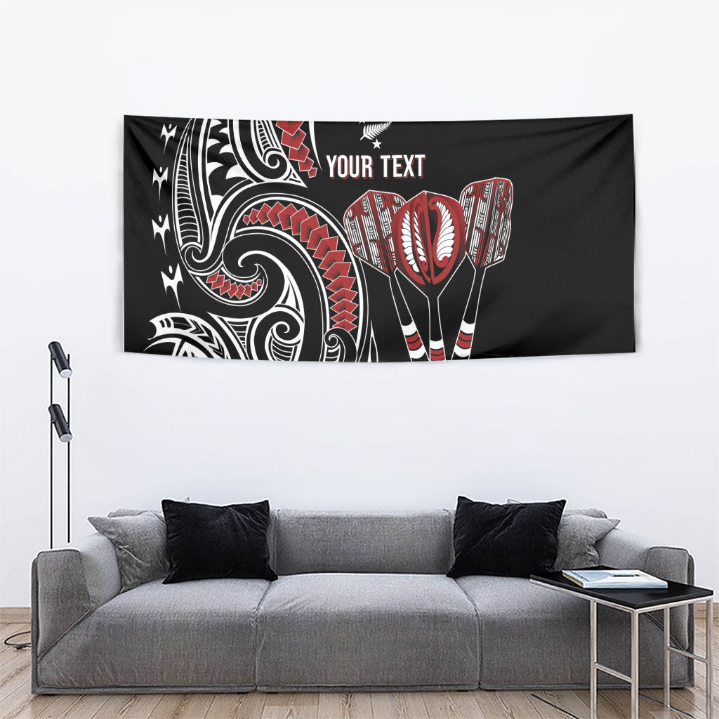 New Zealand Darts Personalized Hei Manaia Tapestry Classic Kowhaiwhai LT7 - Polynesian Pride