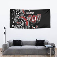 New Zealand Darts Personalized Hei Manaia Tapestry Classic Kowhaiwhai LT7 - Polynesian Pride