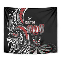 New Zealand Darts Personalized Hei Manaia Tapestry Classic Kowhaiwhai LT7 - Polynesian Pride