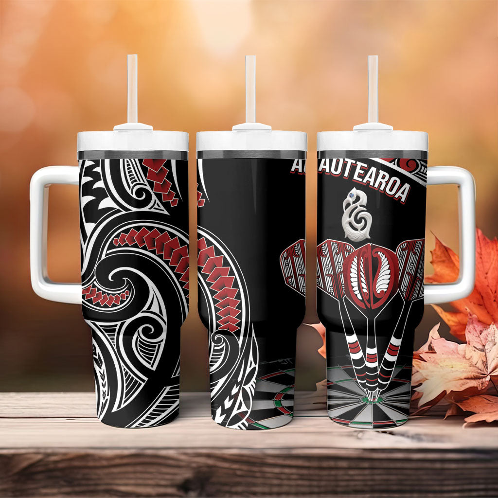 New Zealand Darts Hei Manaia Tumbler With Handle Classic Kowhaiwhai LT7 - Polynesian Pride
