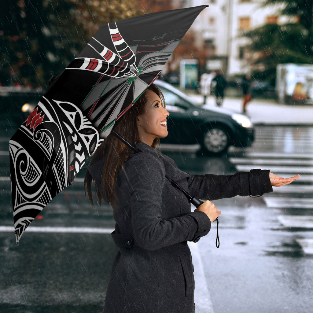 New Zealand Darts Personalized Hei Manaia Umbrella Classic Kowhaiwhai LT7 - Polynesian Pride