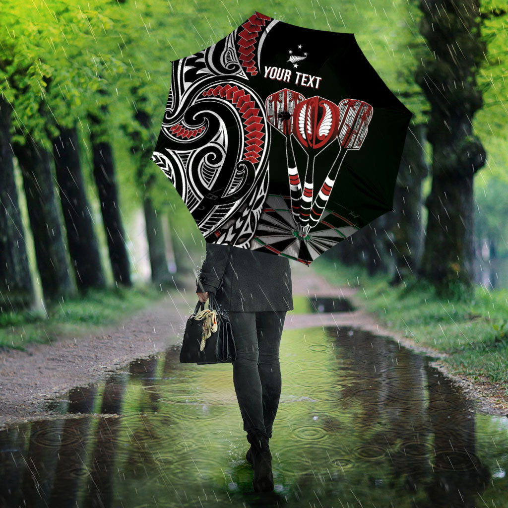 New Zealand Darts Personalized Hei Manaia Umbrella Classic Kowhaiwhai LT7 - Polynesian Pride