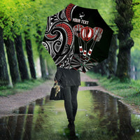 New Zealand Darts Personalized Hei Manaia Umbrella Classic Kowhaiwhai LT7 - Polynesian Pride