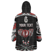 New Zealand Darts Personalized Hei Manaia Wearable Blanket Hoodie Classic Kowhaiwhai LT7 - Polynesian Pride