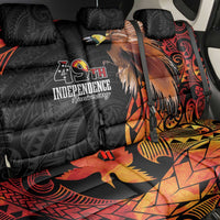 Papua New Guinea Back Car Seat Cover Grunge Style 49th Independence Anni LT7 - Polynesian Pride