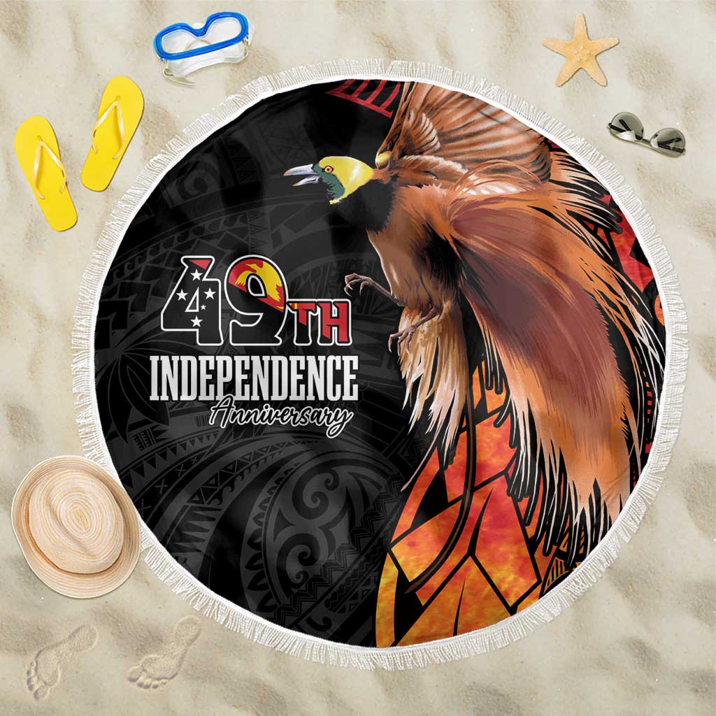 Papua New Guinea Beach Blanket Grunge Style 49th Independence Anni