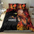 Papua New Guinea Bedding Set Grunge Style 49th Independence Anni