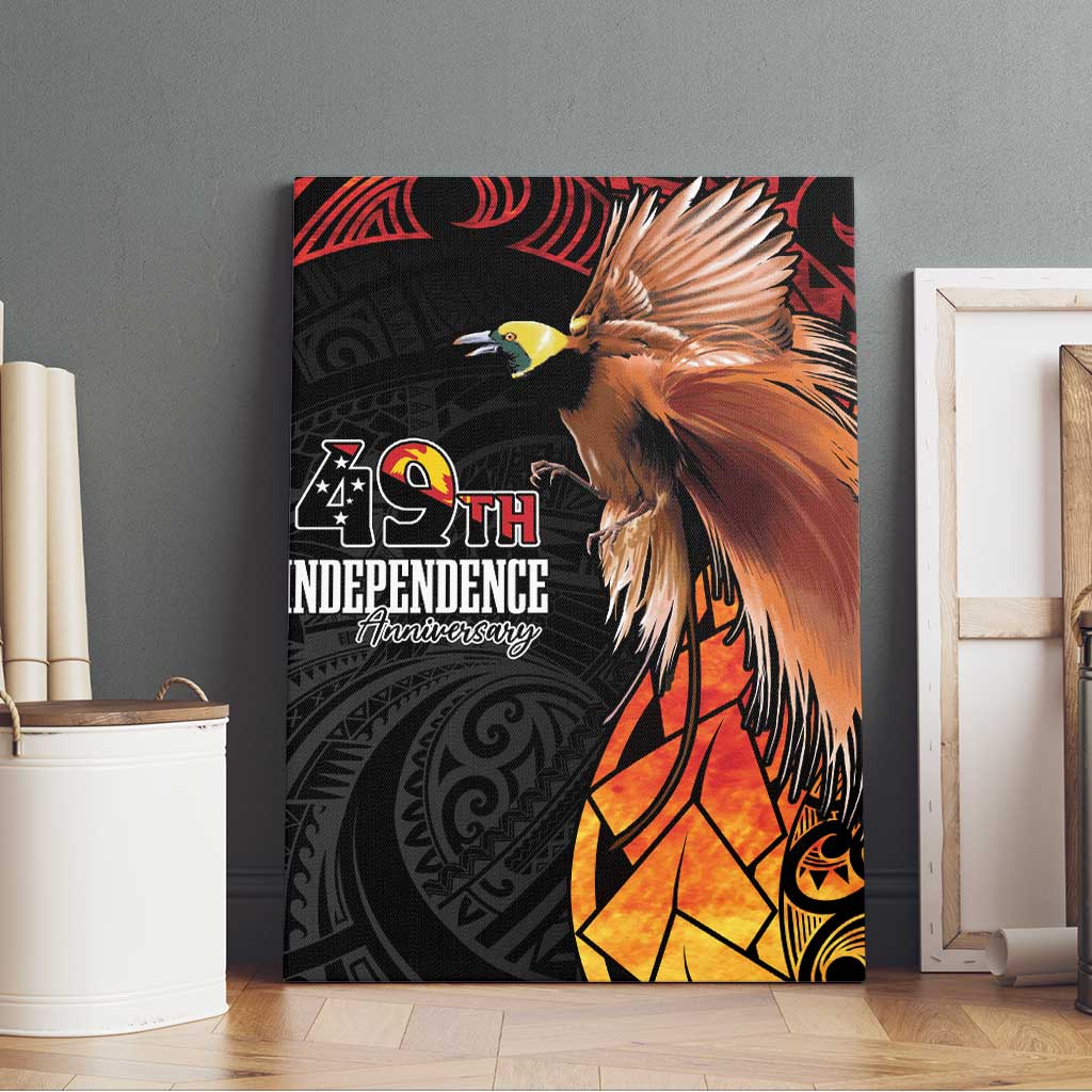 Papua New Guinea Canvas Wall Art Grunge Style 49th Independence Anni LT7 - Polynesian Pride