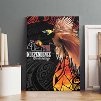Papua New Guinea Canvas Wall Art Grunge Style 49th Independence Anni LT7 - Polynesian Pride