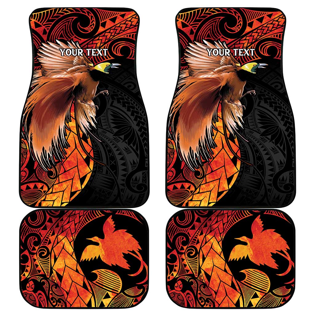 Papua New Guinea Car Mats Grunge Style 49th Independence Anni LT7 - Polynesian Pride
