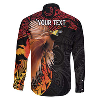 Papua New Guinea Personalised Family Matching Off Shoulder Short Dress and Hawaiian Shirt Grunge Style 49th Independence Anni