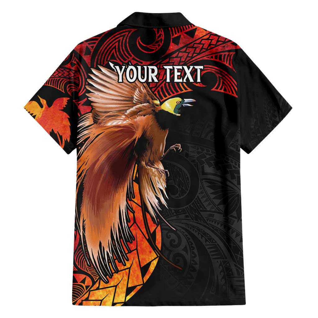 Papua New Guinea Personalised Family Matching Short Sleeve Bodycon Dress and Hawaiian Shirt Grunge Style 49th Independence Anni