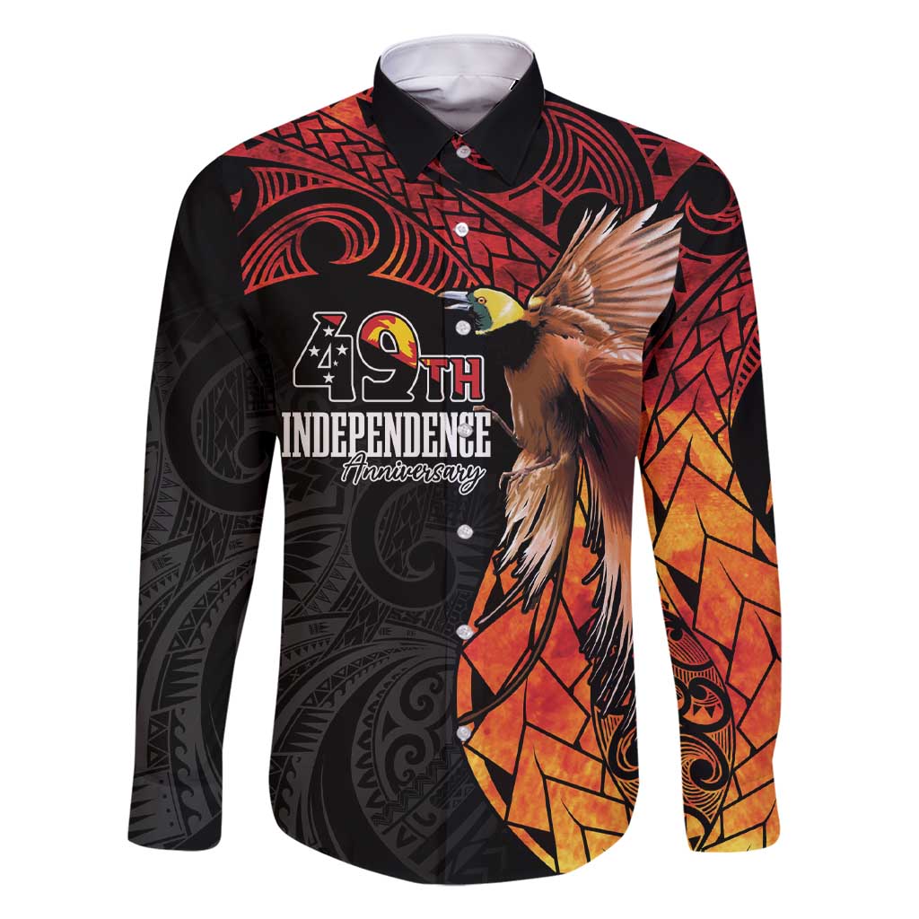 Papua New Guinea Personalised Family Matching Short Sleeve Bodycon Dress and Hawaiian Shirt Grunge Style 49th Independence Anni