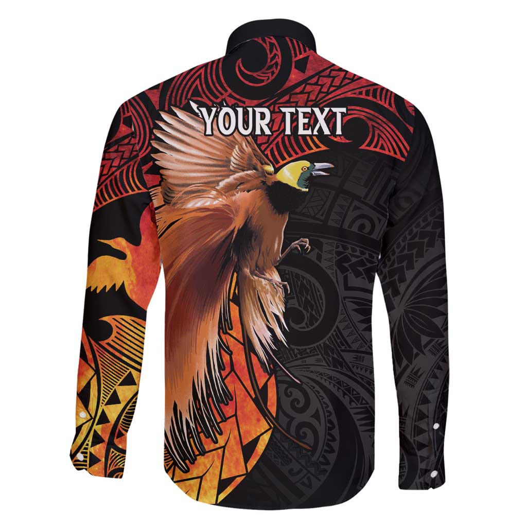 Papua New Guinea Personalised Family Matching Tank Maxi Dress and Hawaiian Shirt Grunge Style 49th Independence Anni LT7 - Polynesian Pride