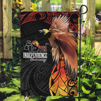 Papua New Guinea Garden Flag Grunge Style 49th Independence Anni LT7 Garden Flag Black Red - Polynesian Pride