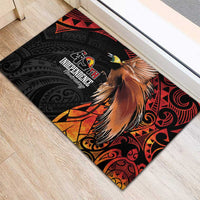 Papua New Guinea Rubber Doormat Grunge Style 49th Independence Anni LT7 - Polynesian Pride
