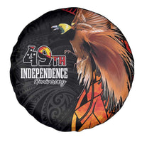 Papua New Guinea Spare Tire Cover Grunge Style 49th Independence Anni LT7 - Polynesian Pride