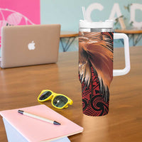 Papua New Guinea Tumbler With Handle Grunge Style 49th Independence Anni LT7 - Polynesian Pride