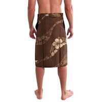 Aloha Hawaii Floral Tapa Lavalava Patchwork Mocha - Polynesian Pride