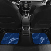 Aloha Hawaii Floral Tapa Car Mats Patchwork Navy - Polynesian Pride