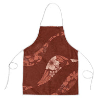 Aloha Hawaii Floral Tapa Apron Patchwork Crimson LT7 Crimson - Polynesian Pride