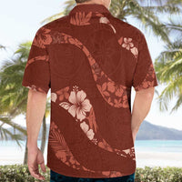 Aloha Hawaii Floral Tapa Hawaiian Shirt Patchwork Crimson - Polynesian Pride