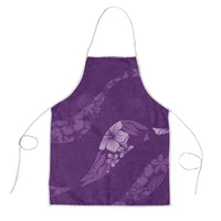 Aloha Hawaii Floral Tapa Apron Patchwork Violet LT7 Violet - Polynesian Pride