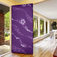 Aloha Hawaii Floral Tapa Door Cover Patchwork Violet LT7 - Polynesian Pride