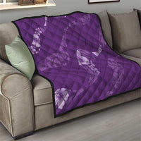 Aloha Hawaii Floral Tapa Quilt Patchwork Violet - Polynesian Pride