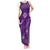 Aloha Hawaii Floral Tapa Tank Maxi Dress Patchwork Violet - Polynesian Pride