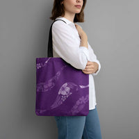 Aloha Hawaii Floral Tapa Tote Bag Patchwork Violet - Polynesian Pride