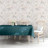 Aloha Hawaii Floral Tapa Tablecloth Patchwork Teal LT7 - Polynesian Pride