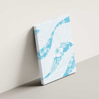 Aloha Hawaii Floral Tapa Canvas Wall Art Patchwork Turquoise LT7 - Polynesian Pride