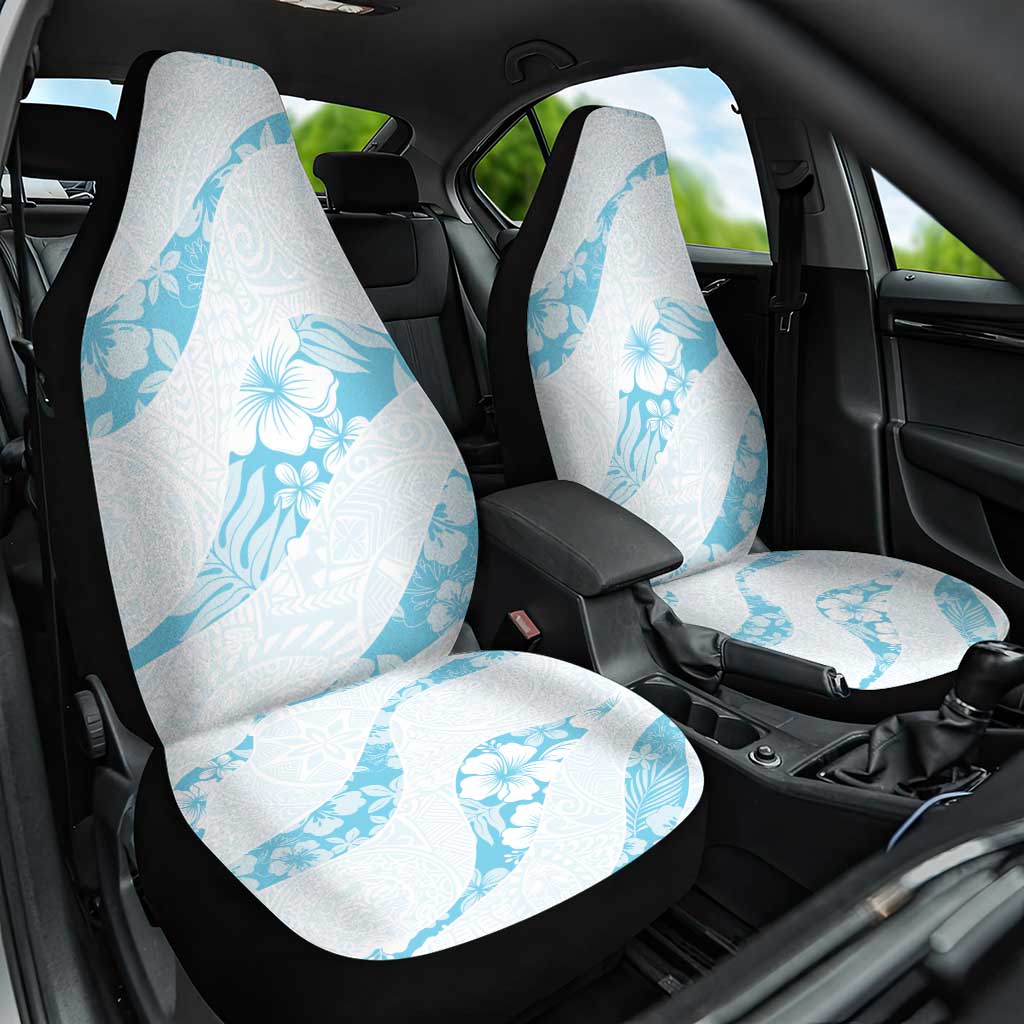 Aloha Hawaii Floral Tapa Car Seat Cover Patchwork Turquoise - Polynesian Pride