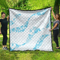 Aloha Hawaii Floral Tapa Quilt Patchwork Turquoise - Polynesian Pride