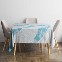 Aloha Hawaii Floral Tapa Tablecloth Patchwork Turquoise LT7 - Polynesian Pride