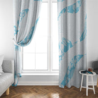 Aloha Hawaii Floral Tapa Window Curtain Patchwork Turquoise - Polynesian Pride