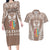 personalised-kia-kaha-te-reo-maori-couples-matching-long-sleeve-bodycon-dress-and-hawaiian-shirt-hei-tiki-mix-koru-brown