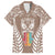 personalised-kia-kaha-te-reo-maori-family-matching-off-shoulder-long-sleeve-dress-and-hawaiian-shirt-hei-tiki-mix-koru-brown