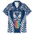 personalised-kia-kaha-te-reo-maori-family-matching-off-shoulder-long-sleeve-dress-and-hawaiian-shirt-hei-tiki-mix-koru-navy-blue