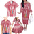 personalised-kia-kaha-te-reo-maori-family-matching-off-shoulder-long-sleeve-dress-and-hawaiian-shirt-hei-tiki-mix-koru-pink