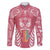 personalised-kia-kaha-te-reo-maori-family-matching-off-shoulder-long-sleeve-dress-and-hawaiian-shirt-hei-tiki-mix-koru-pink