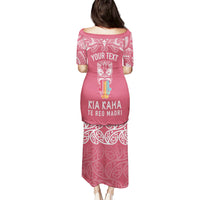 Personalised Kia Kaha Te Reo Maori Puletasi Hei Tiki Mix Koru - Pink LT7 - Polynesian Pride