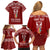 personalised-kia-kaha-te-reo-maori-family-matching-off-shoulder-short-dress-and-hawaiian-shirt-hei-tiki-mix-koru-red